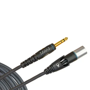 "Cable de micrófono serie personalizada enchapado en oro D'Addario, XLR macho a 1/4"", 5"" - Imagen 1 de 1