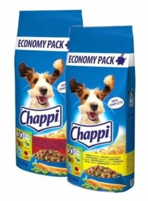 2 x 13,5 kg CHAPPI MIX Hundefutter Geflügel u. Gemüse, Rind, Geflügel u. Gemüse - Bild 1 von 3