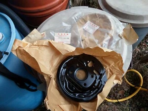 Honda Left Rear Backing Plate - NEW OLD STOCK - 1980 Civic & Prelude - Picture 1 of 3