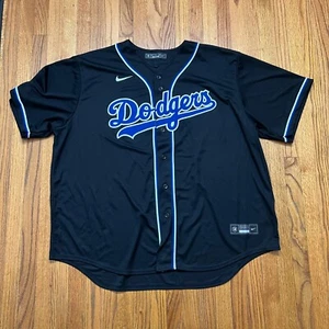 Neu Nike LA Los Angeles Dodgers schwarz/blau leer Trikot Herren Größe 3XL ohne Etikett - Bild 1 von 7