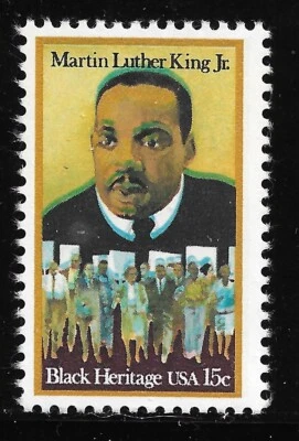 ** U.S. #1771  .15c  MARTIN  LUTHER  KING  SCARCE  COLOR  SHIFT  VF/NH  NICE ** - Image 1 of 2