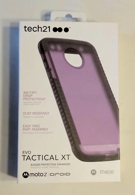 Tech21 Evo Tactical XT Rugged Hybrid Case w/Holster Clip - Motorola Moto Z Droid - Image 1 of 3