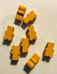 Scythe | Crimea Yellow Worker Piece x8 | Official Replacement/Extra Game Pieces - Picture 1 of 2