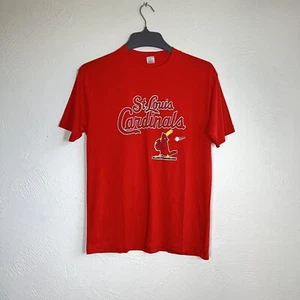 VTG St Louis Cardinals Graphic T-Shirt XL Red Single Stitch USA MLB Baseball - Picture 1 of 8