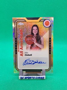 2024 TOPPS CROMO Allie Ziebell plata AUTO McDonald's All American/75 - Imagen 1 de 2