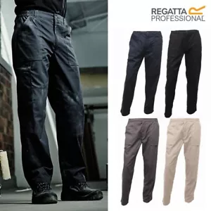 Regatta Professional New Men's Action Trousers TRJ330 - Waterproof Workwear Pant - Picture 1 of 9