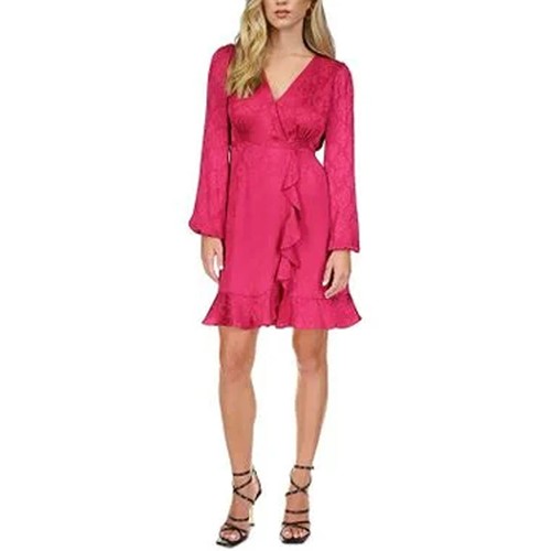 Mini Abito Donna Michael Kors Serpente Jacquard Fucsia Profondo Taglia X Small
