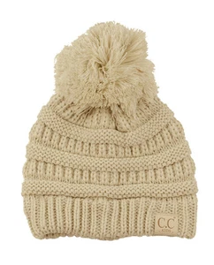 Brand NEW! Kids CC Beanie Cute Warm and Comfy Pom Pom Knit Ski Kids Beanie Hat - Picture 1 of 71