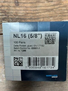 Nord-Lock Anti Vibration Lock Washer M16 Delta Protekt Zinc 100 PAIRS - Picture 1 of 1