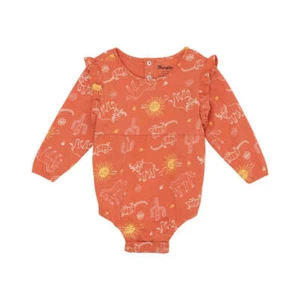 112359423 Wrangler Baby Mädchen Langarm Body - Koralle NEU - Bild 1 von 8