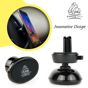 Air Vent Mount Phone Car Holder Ultra Compact Strong Magnets For iPhone 15,14,13 - Picture 1 of 8