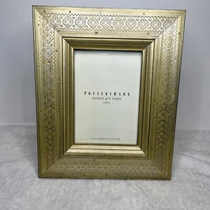 Pottery Barn 11.5 x 9 In Beckett Gilt Frame Cadre For 5x7 Photo - Picture 1 of 8
