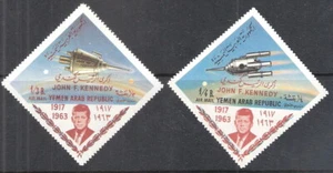 Yemen 1964 Space John F. Kennedy Memorial Honoring Astronauts Overprint MNH - Picture 1 of 1