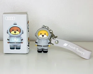 Audi Sport Grey Teddy Bear Keychain/Keyring Merchandise Car Keys Accessory - Picture 1 of 8