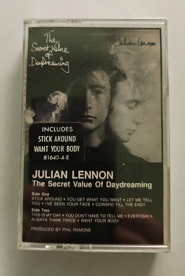 Julian Lennon Cassette The Secret Value of Daydreaming Tape 1986 80s Pop Rock