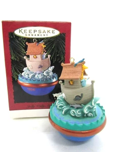 Adorno de Navidad Hallmark Keepsake 1996 JOLLY WOLLY Noah's ARK - Imagen 1 de 7