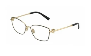 NUEVAS lentes de demostración para mujer Tiffany TF1160B 6164 negras sobre oro pálido 56 mm - Imagen 1 de 5