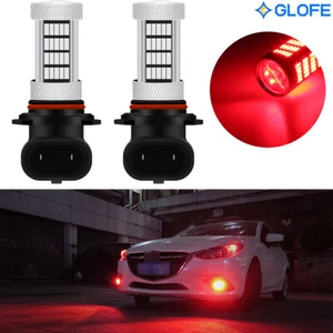 2Pcs Red H10 9145 9140 Car Truck Pickup Fog Lights Driving Lamp 92-SMD LED Bulbs - Picture 1 of 12