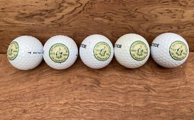 5 pelotas de palos de golf vintage del Country Club de Asheville #B Foto 1 de 2