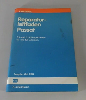 Manual de Taller VW Passat 2,0 & 2,2l Motor Inyección K Ke-Jetronic Von 05/1988 - Imagen 1 de 4