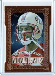 1997 Donruss Preferred National Treasures Bronze Die cut Jerry Rice 49er's - Picture 1 of 2