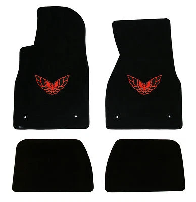 JUEGO ALFOMBRILLAS LOYD Classic Loop alfombrillas delanteras logotipo rojo 1993-2002 Pontiac Firebird Foto 1 de 4