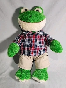 Build A Bear BAB Friendly Frog 16” Plush Retired With Pants And Shirt!  - Imagen 1 de 17