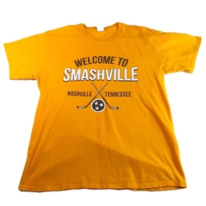 Nashville Predators Welcome to Smashville Port and Company Mens Large T Shirt - Picture 1 of 7