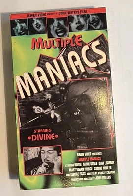 Multiple Maniacs VHS – Raven Video/John Waters/Starring Divine/Cult Classic - Image 1 of 4