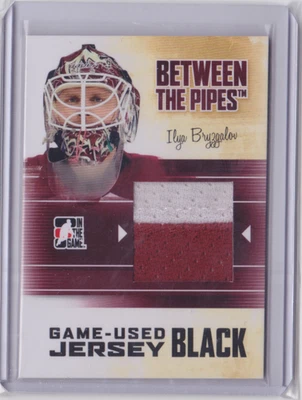 2010-11 IN THE GAME BTP GAME-USED JERSEY BLACK /120 ILYA BRYZGALOV #M-19 COYOTES - Image 1 of 2