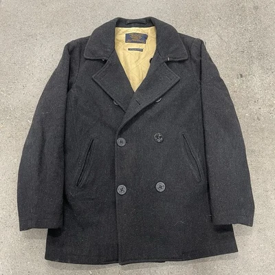 Men's J Crew Bayswater Peacoat Military Button Up Jacket Size Medium - Image 1 of 4