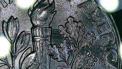 2017 Rooevelt NGC Cert. Feeder Finger+Die Chip Error Dime. - Image 1 of 4