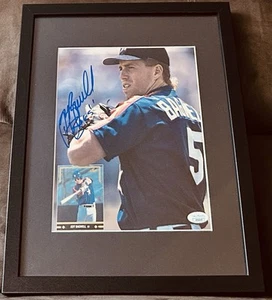 Jeff Bagwell signed 1991 Astros Beckett Baseball photo inscribed Bags framed JSA - Picture 1 of 2