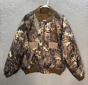 Vintage Columbia Jacket Adult XL Camouflage Mossy Oak Break Up Camo Reversible - Picture 1 of 15