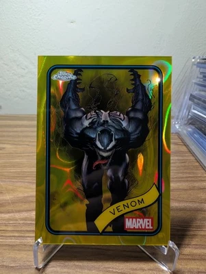 2025 Topps Chrome Marvel Venom Yellow Lava Refractor #149 - Image 1 of 2
