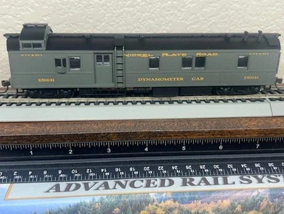 OPERATING DYNOMOMETER CAR - NICKEL PLATE w/ INTERIOR LOCO TEST HO SCALE NEW OOP - Image 1 of 4