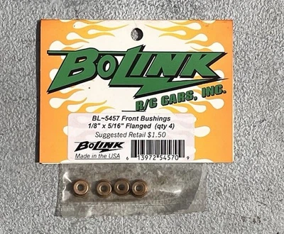 Bolink RC 1:10 FRONT Bushings 1/8in x 5/16in #BL5457 FACTORY SEALED Legends - Image 1 of 4