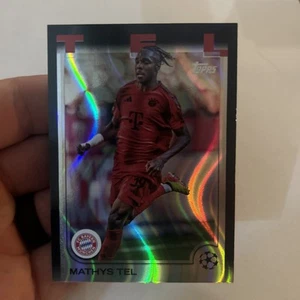 2024-25 Topps UEFA Mathys Tel Black Lava Wave Mist SSP Bayern Munchen France - Picture 1 of 2