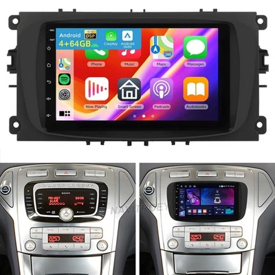 PODOFO Für Ford Mondeo MK4 2008-2011 Android 15 Autoradio Apple Carplay GPS Navi 4+64GB