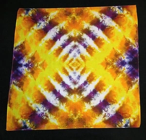 *BOGO* Bandana teñida de hielo geométrica Sunset Vibes Tie Dye - Imagen 1 de 1