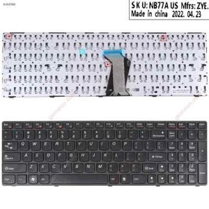 US Laptop Tastatur für Lenovo Ideapad Z560 Z560A Z565A G570 schwarz - Bild 1 von 5
