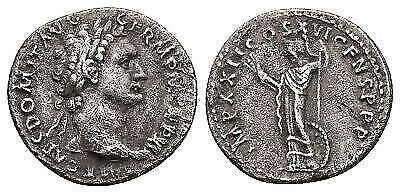 Ancient Roman Silver Denarius Coin - Rome Italy 81-96 AD - Domitian w/ Minerva - Image 1 of 4