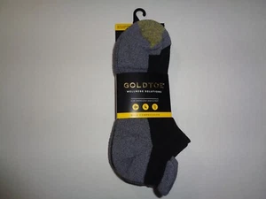 Mens GOLDTOE Lightweight Pull Tab Slip On Heel Tab No Show Socks 3 Pairs Large - Picture 1 of 2