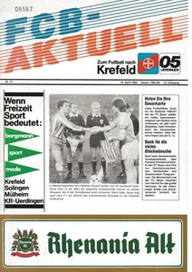 BAYER UERDINGEN V ATLÉTICO MADRID ~ COPA GANADORES SEMIFINAL ~ 16 ABRIL 1986 - Imagen 1 de 1