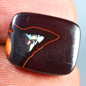 9.72 ct  Fancy Cabochon (15 x 12 mm) Multi Color Australian Koroit Boulder Opal - Picture 1 of 1