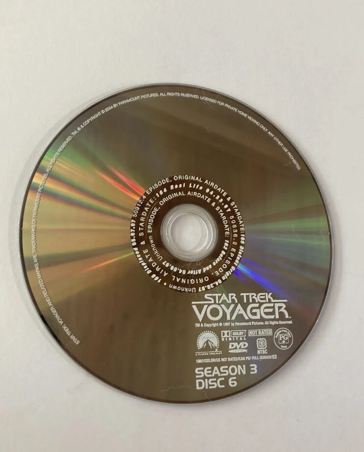 Star Trek Voyager Season 3 Disc 6 Replacement DVD - Image 1 of 1