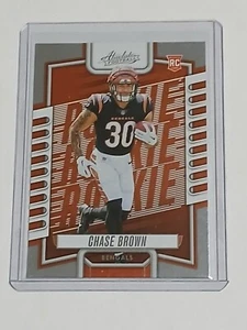 2023 Panini Absolute - Rookies #142 Chase Brown (RC) - Picture 1 of 2