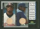 2001 Upper Deck Mvp #B-Gs Baseball Card Souvenirs Bats Sammy Sosa Ken Griffey Jr