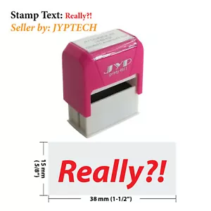 ¡¿En serio?! Sello de goma autoentintado JYP 4911R (tinta roja) - Imagen 1 de 1
