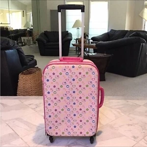 Sanrio Hello Kitty Rolling Carry On Luggage Suitcase 23"  1976, 2005 Rare - Picture 1 of 13